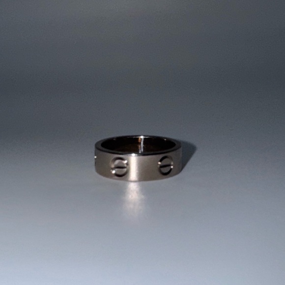 CARTIER Love Ring Classic Model 18k White Gold Sz 49 4.75 US - Picture 4 of 9